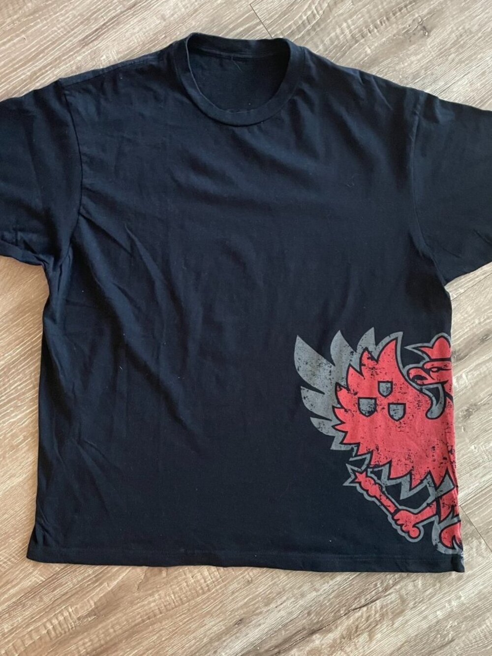Smirnoff Vodka Men's T-Shirt Size L Black Crewneck Pre-owned Graphic Tee